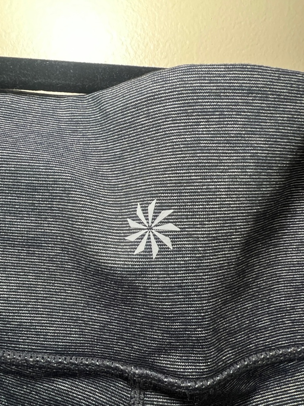 Athleta Chaturanga To Town High Rise Capri Leggings pocket Gray Space Dye Medium - Picture 7 of 10